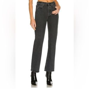 AGOLDE Straight Leg Black Denim